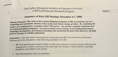 Minutes from CMI Kickoff Meeting