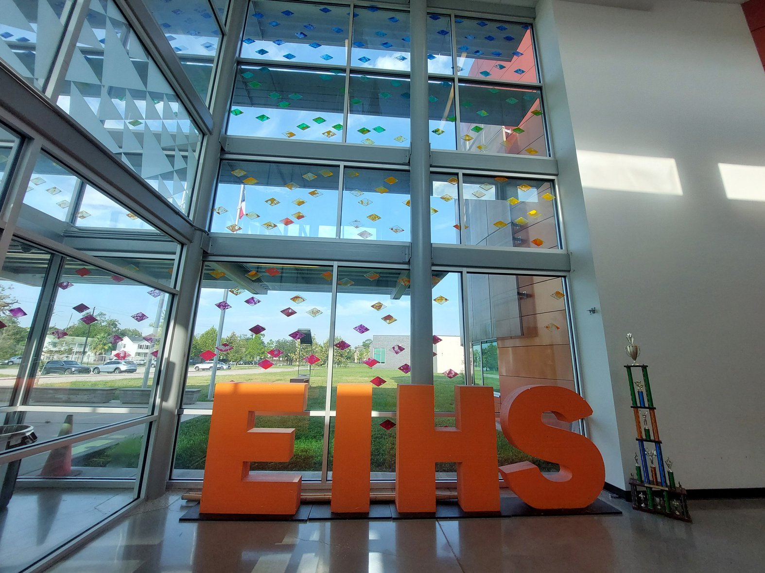 Energy Institute High School opened its doors in 2013 during an oil boom. The school is funded, in part, by donations from Phillips 66, BP and other energy companies. Photo credit: Jordan Gass-Pooré for The Hechinger Report.