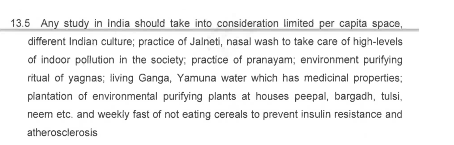Screen grab from meetings of the Union environment ministry and the Indian Council of Medical Research on environmental health.