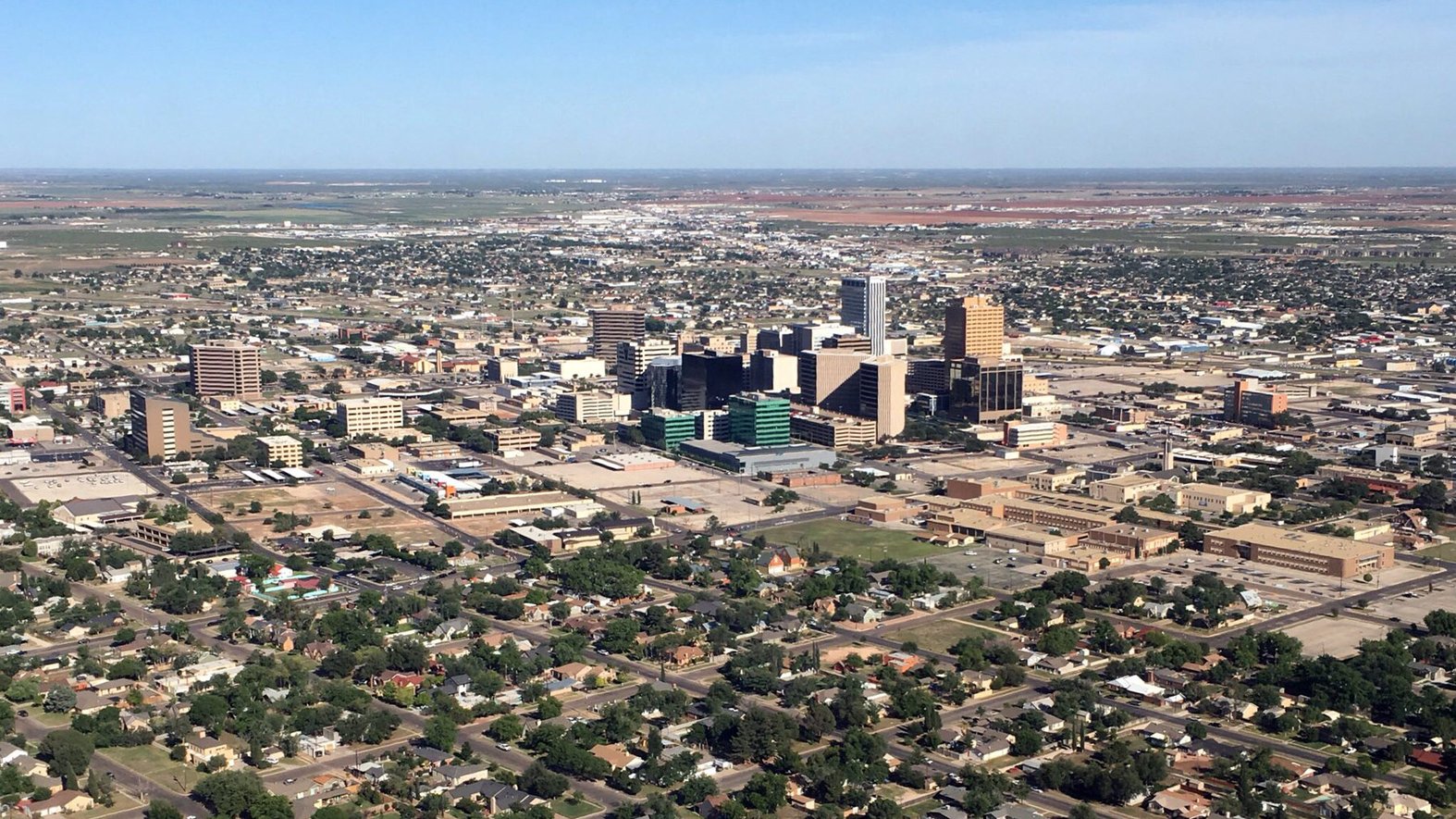 Midland lies in the heart of the Permian Basin in West Texas. The town’s economy relies heavily on the oil pulled from the earth nearby. Photo credit: Dclemens1971/Wikimedia.