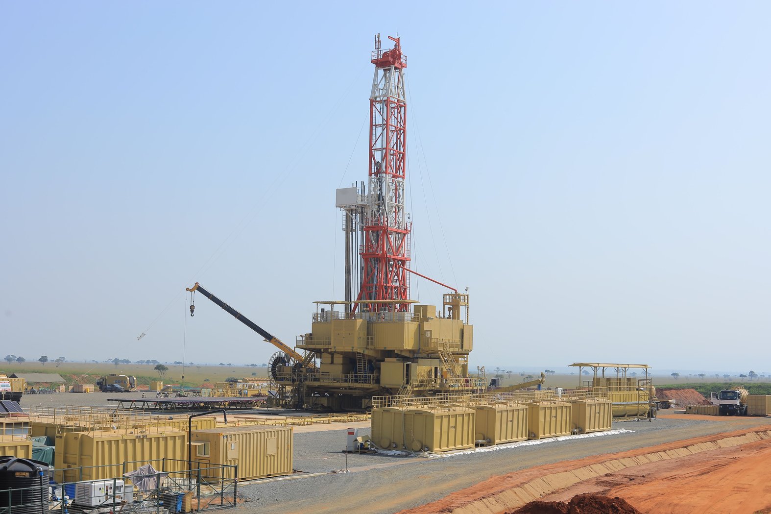 The Tilenga oil rig located in Murchison falls national park, in Western Uganda. 