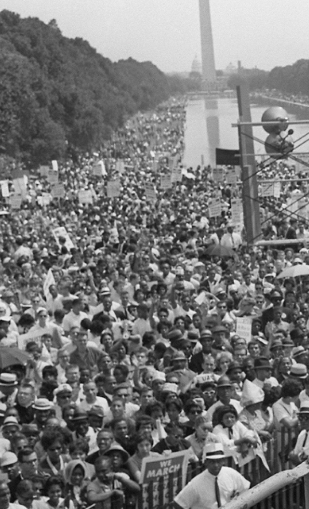 Dr. Martin Luther King, Jr.’s “I Have a Dream” speech at the National Mall in D.C., 1963. Confirmed attendance: 250,000.